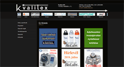 Desktop Screenshot of kvalitex.hu